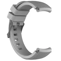 Силіконовий ремінець Primo для годинника Samsung Galaxy Watch 46 мм SM-R800 Grey - мініатюра 3