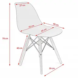 Крісло JUMI Plastic Chair White - мініатюра 6