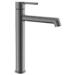 Змішувач для умивальника високий Koer KB-11029-07 graphite KR5496 Графіт