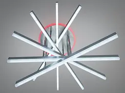 Стельова світлодіодна люстра Diasha 7010NEW HR LED 3color для вітальні, кухні та спальні, диммер, пульт, 102 W, 65 см, 12-20 m2 - мініатюра 2