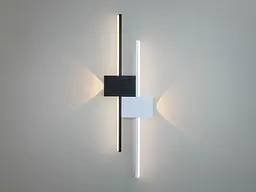 Бра настінне LED Diasha 1562/600BK+WH, 15W, 4100K, чорний+білий, металевий каркас, лофт стиль - мініатюра 3