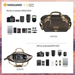 Сумка Vanguard VEO GO 25M Khaki-Green (VEO GO 25M KG), Хакі - мініатюра 6