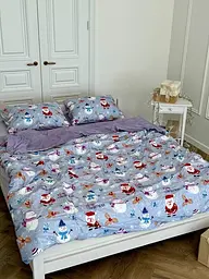 Постільна білизна двоспальне Dushka Home Сатин Плюш 21364 180х215 см
