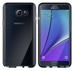 Прозорий силіконовий чохол Tech21 Evo Tactical Samsung Galaxy Note 5 Black