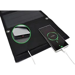 Портативна сонячна панель PowerPlant 14W 5V 2xUSB-A [PB930555] [127048] - мініатюра 4