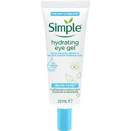 Гель для обличчя Simple Hydrating Eye Gel Water Boost Зволожувальний для ділянки навколо очей 25 мл (8720181047879)