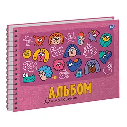 Альбом для малюв. на пруж. 20/100 A4 Funny faces УФ-виб. 130568/Yes/ - мініатюра 2