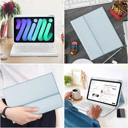 Чохол до планшета BeCover with keyboard Apple iPad Pro 13" M4 2024 Light Blue (713005) - мініатюра 8