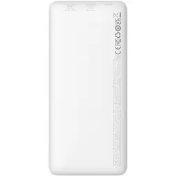 Портативний акумулятор Baseus Airpow Fast Charge 20W 10000mAh white (PPQD090002) - мініатюра 2