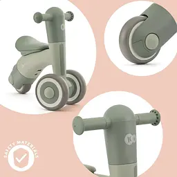 Каталка-біговел Kinderkraft Minibi Leaf Green зелена (KRMIBI00GRE0000) - мініатюра 10