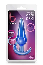 Анальна пробка B Yours Large Anal Plug 12.1 см (синій) - мініатюра 5