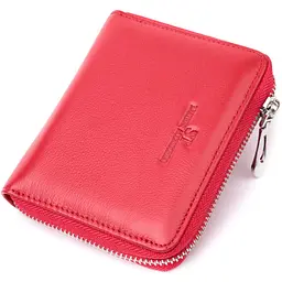 Симпатичний жіночий гаманець із натуральної шкіри ST Leather 22448 червоний