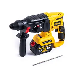 Набір акумуляторний DeWalt 3 в 1 шурупокрут перфоратор болгарка в кейсі з 2 акамуляторами 48 Вт Чорний з жовтим - мініатюра 9