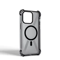 Чехол-накладка для Apple iPhone 15 Pro Max, Bounce, черный, матовый, противоударный защитный чехол из TPU с магнитом для беспроводной зарядки, защита всего корпуса, бортик вокруг дисплея, амортизирующие вставки, ArmorStandart (ARM74919) - мініатюра 2