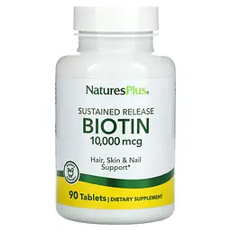 Вітаміни та мінерали NaturesPlus Biotin 10000 mcg 90 таблеток