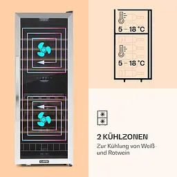 Холодильник винний KLARSTEIN Vinamour 54 Duo (10030714) - мініатюра 6