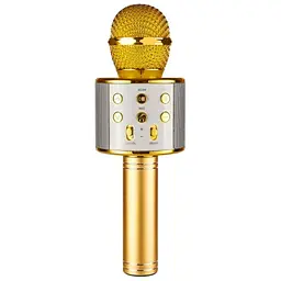 Караоке Мікрофон-колонка WS858 Gold