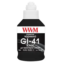 Чорнило WWM Canon GI-41, 190г Black pigmented (G41BP) - мініатюра 2