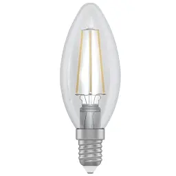 Лампочка Electrum C37 4W GL LC- 4F Е14 4000K (A-LC-1367) - мініатюра 2