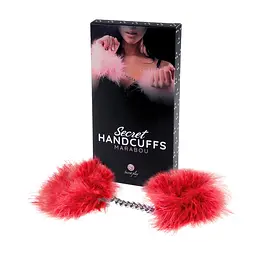 Наручники Secret Marabou Червоні Secret play 37-3415R 98964 - мініатюра 1