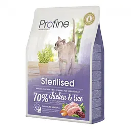 Сухий корм Profine Sterilised для стерилізованих кішок, з куркою та рисом, 2 кг
