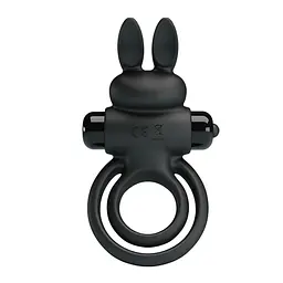 Ерекційне кільце - Pretty Love Vibrant Penis Ring III Black - мініатюра 2