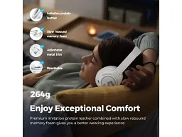 Навушники з мікрофоном SoundPEATS Space White - мініатюра 2
