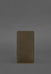 Шкіряний чохол для iPhone 13 Темно-коричневий Crazy Horse - мініатюра 3