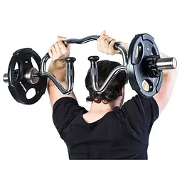 Гриф олімпійський Bi-Tri-Trap York Fitness 86см (50мм) з гумовими рукоятками - мініатюра 4