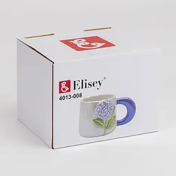 Чашка Elisey Синя гортензія синій 400 мл (4013-008) - мініатюра 3