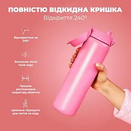 Пляшка для води металева вакуумна ION8 920 мл Vacuum Insulated Rose Bloom (I8TS1000ROSEB) - мініатюра 4