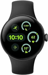 Смарт-годинник Google Pixel Watch 3 41 mm Wi-Fi Matte Black Aluminum Case/Obsidian Active Band - мініатюра 2
