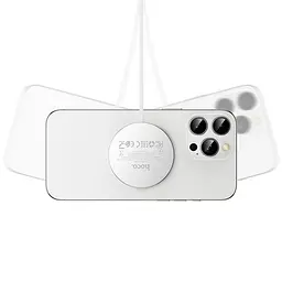 БЗП Hoco CW63 Pro Fast Qi2 magnetic 25W White - мініатюра 3