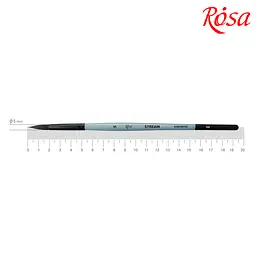 Пензель синтетика кругла Stream 132 № 5 коротка ручка ROSA (4823098517191)