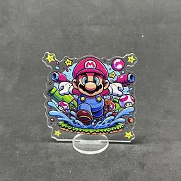 Акрилова колекційна фігурка Chibi Super Mario Маріо (2) 10 cм
