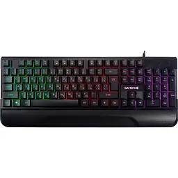 Клавіатура GamePro Headshot GK398, чорний, USB, мембранні, RGB-підсвічування, 104 кнопок, 1.5 м, підставка для рук