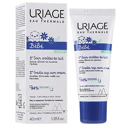 Детский регулирующий крем Uriage Bebe Cradle Cap Skincare от молочных корочек 40 мл