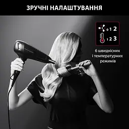 Фен Rowenta Studio Dry x Karl Lagerfeld CV581LF0 чорний - мініатюра 8