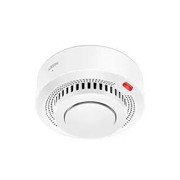 Wi-Fi датчик диму Tuya Smoke Detector з сиреною та оповіщенням на смартфон білий без упаковки