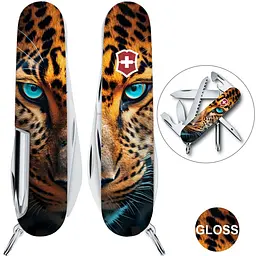 Ніж Victorinox Hiker Animal 91мм 13функ Леопард