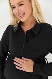 Блузка для вагітних та годуючих з шнурівкою Venice Lullababe розмір 4XL (54) Чорний - мініатюра 10