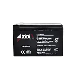 Акумуляторна батарея 12В 7Аг Trinix 12V7Ah/20Hr AGM свинцево-кислотна (44-00044) - мініатюра 2