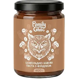 Шоколадно-кавова паста Family Choc з фундуком 400 г 