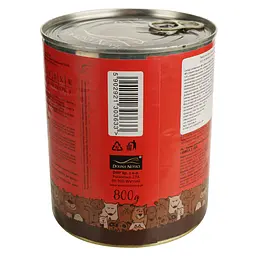 Вологий корм для собак Dolina Noteci Superfood з м'ясом яловичини та гусячим серцем 800 г - мініатюра 2