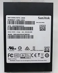 Накопичувач SSD Sandisk Sata 2.5 256GB Z400s 250 256 (SD8SBAT-256G-1002) Б/в