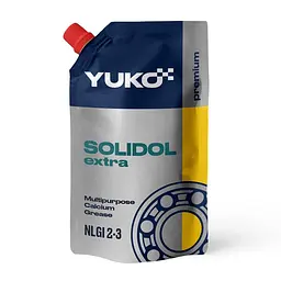 Мастило YUKO Солідол жировий дой-пак з штуцером 375г