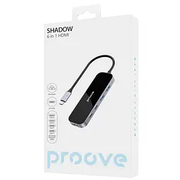 Type-C-Хаб Proove Shadow (2*USB3.0 + Type-C + PD100W + HDMI) - мініатюра 2