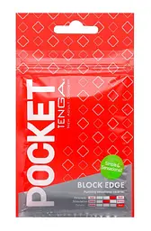 Мастурбатор Tenga Pocket Block Edge білий - мініатюра 2