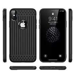 Чохол накладка Primo Shell TPU для Apple iPhone X / iPhone XS Black - мініатюра 3