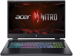 Ноутбук Acer Nitro 17 AN17-41 17.3' QHD IPS, AMD R7-7735HS, 16GB, F1024GB, NVD4050-6, Lin, чорний (NH.QL1EU.001)